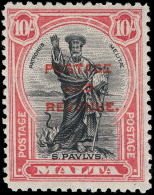 **       148-66 (174-92) 1928 ¼d-10' St. Paul "POSTAGE AND REVENUE" Overprints^, Wmkd Script CA Multiple,... - Malte (...-1964)