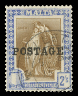 O        116-29 (143-56) 1926 ¼d-10' Allegories^ Overprinted "POSTAGE", Cplt (14), The 2' Is Especially... - Malta (...-1964)