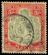 O        49-61, 63-64 (69-88) 1914-21 ¼d-5' K George V^, Wmkd MCA, Perf 14, Cplt (12), F-VF Scott Retail... - Malta (...-1964)