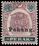 O        18A (21) 1898 50¢ Dull Purple And Greenish Black Tiger Of Perak^, Overprinted "Pahang." SG Type 11,... - Pahang