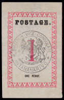 *        26 (14) 1886 1d Rose, Black Vice-Consulate Seal^, Type I, Pos 1, Sound, Unused, VF …Net Est $390 - Andere & Zonder Classificatie