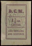 *        7 (3) 1884 1'6d Magenta B.C.M.^, Black Handstamp, Pos 2 Or 3, Hollow Stop After "M", Sound, F-VF... - Autres & Non Classés