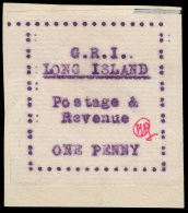 *//\     (12) 1916 1d Mauve, Typewritten^ On Thin Horiz Laid Paper, Initialed "HPG" (Civil Administrator) In Red,... - Other & Unclassified