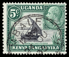 O        47b (111b) 1937 5c Black And Green K George V Dhow, Die I (rope Not Joined To Sail)^, Wmkd MCA, VARIETY -... - Protectorats D'Afrique Orientale Et D'Ouganda