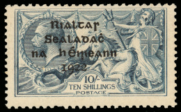 *        12-14 (17, 19, 21) 1922 2'6d-10' K George V Sea Horses^ Of Great Britain With SG Type 3 Overprint, Dollard... - Neufs