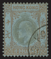 O        71-85 (62-76) 1903 1¢-$10 K Edward VII^, Wmkd CA, Perf 14, Cplt (15), Lightly Canceled, F-VF Scott... - Oblitérés