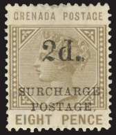 *        J4-7 (D4-7) 1892 1d On 6d-2d On 8d Q Victoria^ Postage Dues, Cplt (3), An Incredibly Rare Set, Nearly... - Grenade (...-1974)