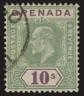 O        58-67 (67-76) 1904-06 ½d-10' K Edward VII^, Wmkd MCA, Perf 14, Cplt (10), Rare And Seldom Seen, As... - Grenada (...-1974)