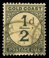 O        J1 (D1) 1923 ½d Black Postage Due^, Wmkd Script CA, Perf 14, Extremely Scarce And Significantly... - Côte D'Or (...-1957)