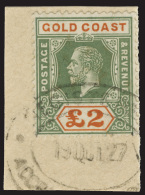 /\       95 (102) 1921 £2 Green And Orange K George V^, Die I, Wmkd Script CA, Perf 14, Exceptionally Rare... - Goldküste (...-1957)