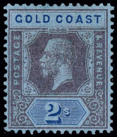 *        76a (80b) 1921 2' Purple And Blue On Blue K George V^ Die II, Wmkd MCA, A Scarce And Undervalued Stamp... - Goldküste (...-1957)