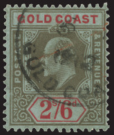 O        64 (67) 1911 2'6d Black And Red On Blue K Edward VII^, Wmkd MCA, Perf 14, Very Rare And Considerably... - Côte D'Or (...-1957)