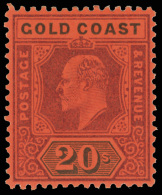 *        38-48 (38-48) 1902 ½d-20' K Edward VII^, Wmkd CA, Perf 14, Cplt (11), OG, LH, F-VF Scott Retail... - Costa De Oro (...-1957)