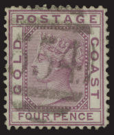 O        1-3 (1-3) 1875 1d-6d Q Victoria^, Wmkd CC, Perf 12½, Cplt (3), A "matched Set" Of Numeral "554"... - Costa De Oro (...-1957)