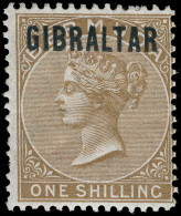 *        1-7 (1-7) 1886 ½d-1' Q Victoria Of Bermuda^ Overprinted "GIBRALTAR", Wmkd CA, Perf 14, Cplt (7),... - Gibraltar