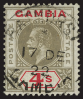 O        87-96 (108-17) 1921 ½d - 4' K George V^, Wmkd Script CA, Perf 14, Cplt (10), A Very Rare And Vastly... - Gambia (...-1964)