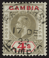 O        87-96 (108-17) 1921 ½d - 4' K George V^, Wmkd Script CA, Perf 14, Cplt (10), A Very Rare And Vastly... - Gambie (...-1964)