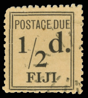 O        J2 (D5a) 1917 ½d Black Postage Due^ On Laid Paper, Narrow Setting 23mm Wide (SG Type D2), Perf 11,... - Fidschi-Inseln (...-1970)