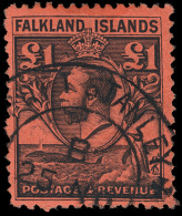 O        54-64 (116-26) 1929-36 ½d-£1 K George V Fin Whale And Gentoo Penguins^ Definitives, Wmkd... - Islas Malvinas