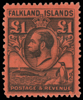 *        54-64 (116-26) 1929-36 ½d-£1 K George V Fin Whale And Gentoo Penguins^ Definitives, Wmkd... - Falklandeilanden