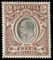 *        35-53 (37-53c) 1907-20 ½d-5' Roseau And K Edward VII^, Wmkd MCA, Perf 14, Cplt (19), OG,VLH, VF... - Dominica (...-1978)