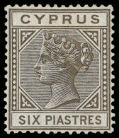 *        24a (36) 1894 6pi Olive-grey Q Victoria^, Die II, Wmkd CA, Well Centered, OG,HR, VF Scott Retail... - Chipre (...-1960)