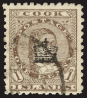 O        26 (22) 1901 1d Brown Queen Makea Takau With Crown Overprint In Black,^ Only 2400 Were Overprinted, Well... - Cook