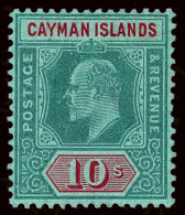 *        21-30, 26a (25-34, 30a) 1907-09 ½d-10' K Edward VII^, Wmkd MCA And CA, Cplt (11), Perfectly... - Iles Caïmans