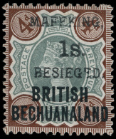 *        172 (11) 1900 1' On 4d Green And Purple-brown Q Victoria Of British Bechuanaland^ Surcharged And... - Cabo De Buena Esperanza (1853-1904)