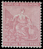 *        25 (36) 1880 3d Pale Dull Rose Hope^, Wmkd CC, Perf 14, Scarce And Undercatalogued Mint (since One Month... - Cabo De Buena Esperanza (1853-1904)