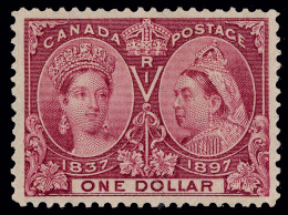 *        61 (136) 1897 $1 Lake Q Victoria Jubilee^, Rich Color, Perfectly Centered, OG,LH, SUPERB, With RPSL... - Ungebraucht