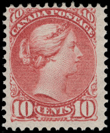 *        45a (109) 1889 10¢ Salmon-pink Q Victoria^, Ottawa Printing On Thinnish Paper Of Poor Quality, Often... - Ungebraucht