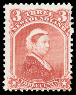 *        33 (36) 1870 3¢ Vermilion Q Victoria^, Unwmkd, Perf 12, The Key Value To The Set, Vivid Rich Color,... - 1865-1902