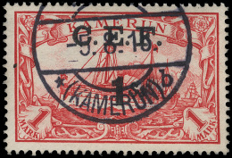 O        62 (B10) 1915 1' On 1M Carmine Yacht^ Overprinted "C.E.F.", Only 1900 Issued, Probably Less Than 5% Were... - Otros & Sin Clasificación