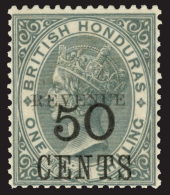 *        48-51 (66-69) 1899 5¢-50¢ (on 1') Q Victoria Overprinted "REVENUE"^, Cplt (4), The High Value Is... - Honduras