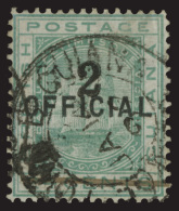 O        100 (158) 1881 2 On 24¢ Emerald-green Seal Of The Colony Overprinted "OFFICIAL"^, Surcharged In Black... - Guyane Britannique (...-1966)