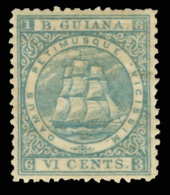 *        64a (72) 1863-68 6¢ Milky Blue Seal Of The Colony^ On Medium Paper, Perf 12½-13, Well... - Guyane Britannique (...-1966)