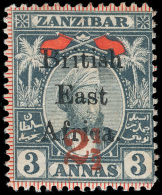 *        100 Var (91 Var) 1897 2½ On 3a Grey And Red Sultan Of Zanzibar Surcharged SG Type 14 And... - Brits Oost-Afrika