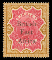 *        68 Var (61 Var) 1895 2R Carmine And Yellow-brown Q Victoria^ Of India Overprinted "British East Africa" SG... - Afrique Orientale Britannique