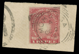 /\       25a Var (14a Var) 1890-91 1R Carmine Sun And Crown^, Imperf Single, Unwmkd, Scarce, Tied By "Mombasa A"... - Afrique Orientale Britannique