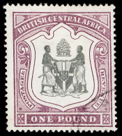 O        43-55 (43-51, 57d, 57e, 58) 1897-1901 1d-£1 Arms Of The Protectorate^, Wmkd CA Or CC, Cplt (13)... - Autres & Non Classés