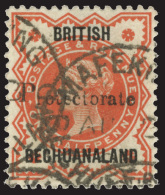 O        51 (55) 1890 ½d Vermilion Q Victoria^ Of Great Britain, Overprinted "Protectorate" (SG Type 17)... - Autres & Non Classés