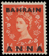*        81a (80a) 1953 ½a On ½d Orange-red Q Elizabeth II^ Of Great Britain Surcharged SG Type 3,... - Bahrain (...-1965)