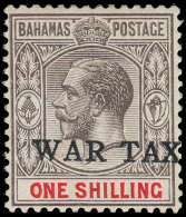 *        MR4 (95) 1918 1' Grey-black And Carmine K George V Overprinted "War Tax"^, Scarce (only 1200 Issued), Wmkd... - Autres & Non Classés