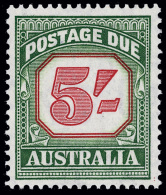 **/*     J81 Var-J83 Var (D129a-31a) 1953-60 1'-5' Carmine And Deep Green Postage Dues^, Wmkd Small Crown And C Of... - Postage Due