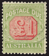 O        J39-49 (D63-73) 1909-10½d-£1 Rosine And Yellow-green Postage Dues^, Wmkd Large Crown Over... - Port Dû (Taxe)