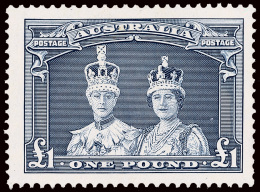 *        166-79 (164-78) 1937-38 ½d-£1 K George VI^ Definitives, Cplt (14),well Centered OG,VLH, VF... - Mint Stamps