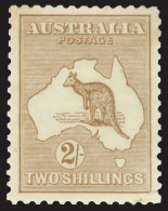 *        43 (29) 1915 2' Brown Kangaroo^, Die II, Wmkd Wide Crown Over Narrow A, Perf 12, OG, VLH, VF Scott Retail... - Mint Stamps
