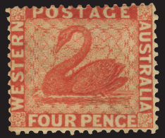 *        25B (40) 1861 4d Vermilion Swan^, Wmkd Swan (sideways), Perf 14 At Somerset House, Scarce And Seldom Seen,... - Ongebruikt