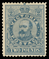 *        231 Var (445) 1907 £2 Dull Blue K Edward VII^, Wmkd V Over Crown, Perf 11, OG, VLH, SUPERB Scott... - Neufs